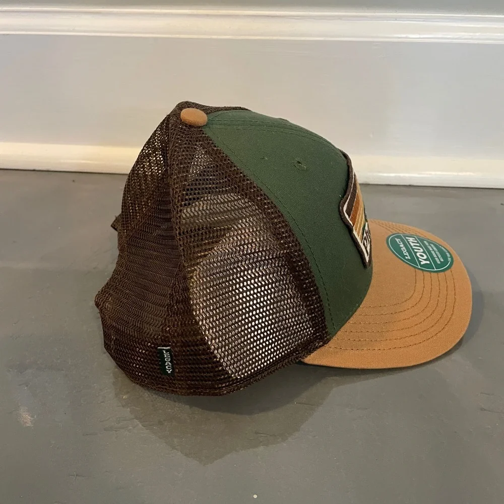 Philmont Youth Scout Ranch Trucker Hat Green Camel Brown Snapback NEW Cap Legacy